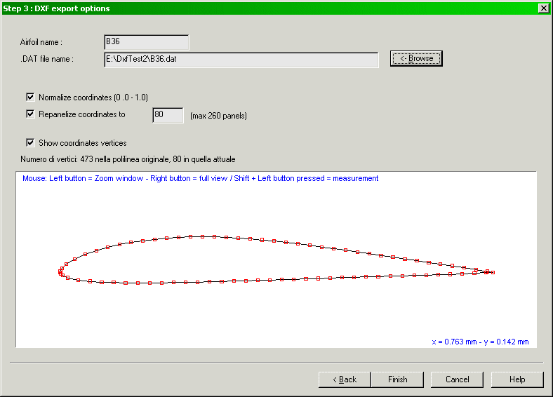 dxf airfoil database
